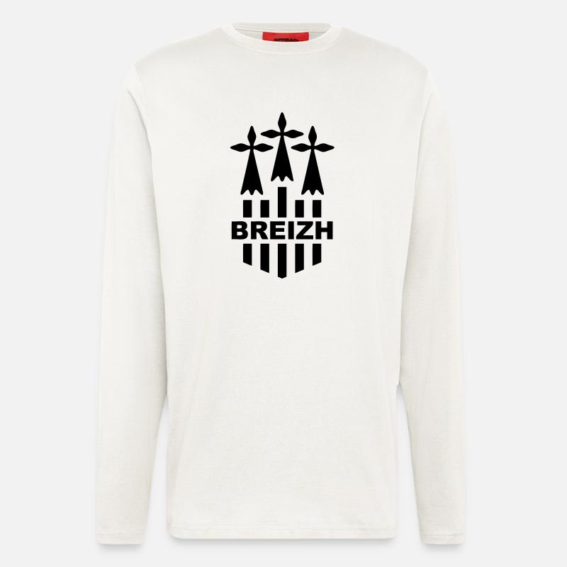 Breizh logo 2 - Langarmshirt - made by SPREAD  - OFF WHITE