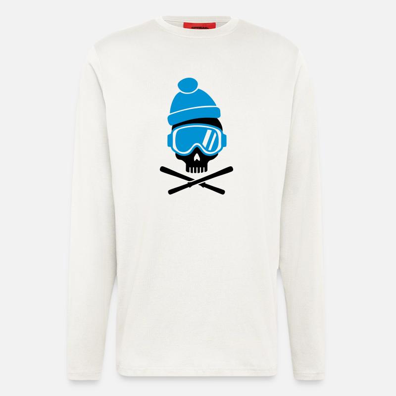 Ski - Manches longues bio décontracté fabriqué en UE - OFF WHITE