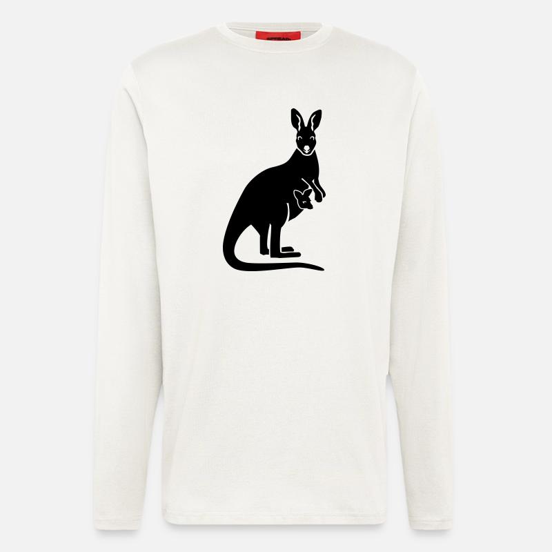 Kangaroo - Longsleeve - made by SPREAD  - OFF WHITE