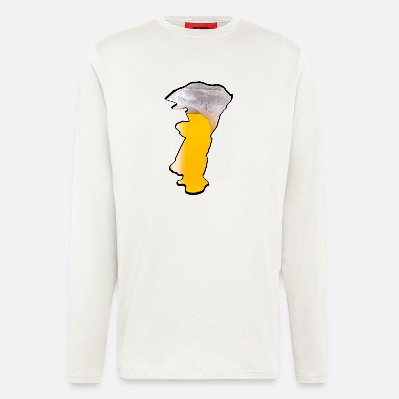 Elsässer Bier - Langarmshirt - made by SPREAD  - OFF WHITE