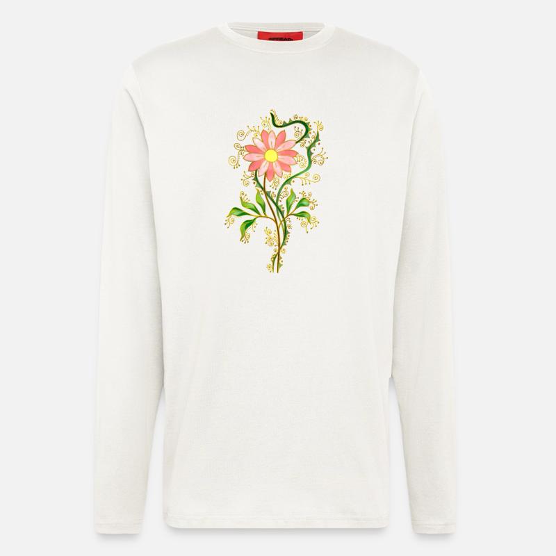 Blume - Langarmshirt - made by SPREAD  - OFF WHITE