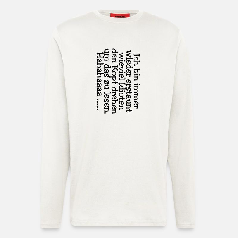 Head spin - idiots - Longsleeve - made by SPREAD  - OFF WHITE