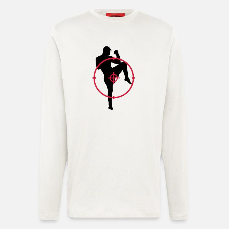 Kickboxen / Kickboxing / Kickboxer / Kick Boxing - Langarmshirt - made by SPREAD  - OFF WHITE