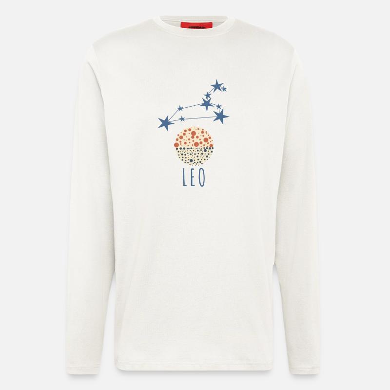 Das Sternbild Löwe - Langarmshirt - made by SPREAD  - OFF WHITE
