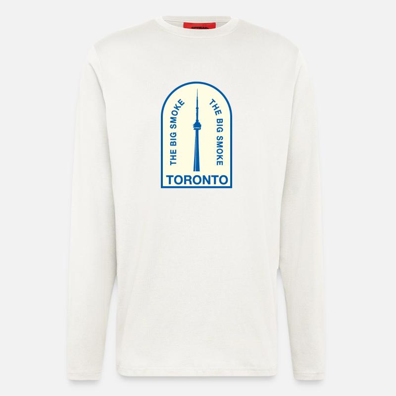 Toronto CNTower Big Smoke - Langarmshirt - made by SPREAD  - OFF WHITE