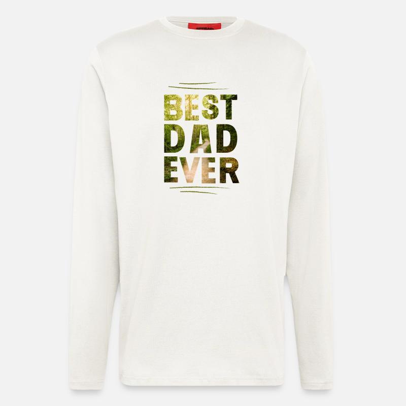Bester Papa - Langarmshirt - made by SPREAD  - OFF WHITE