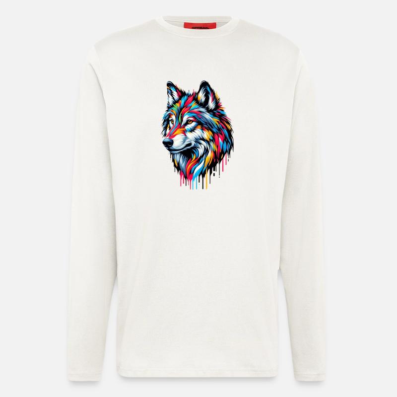 Loup - Manches longues bio décontracté fabriqué en UE - OFF WHITE