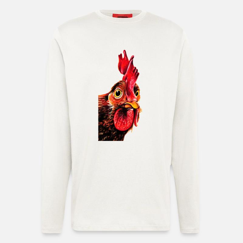 Rooster Herbert - Longsleeve - made by SPREAD  - OFF WHITE