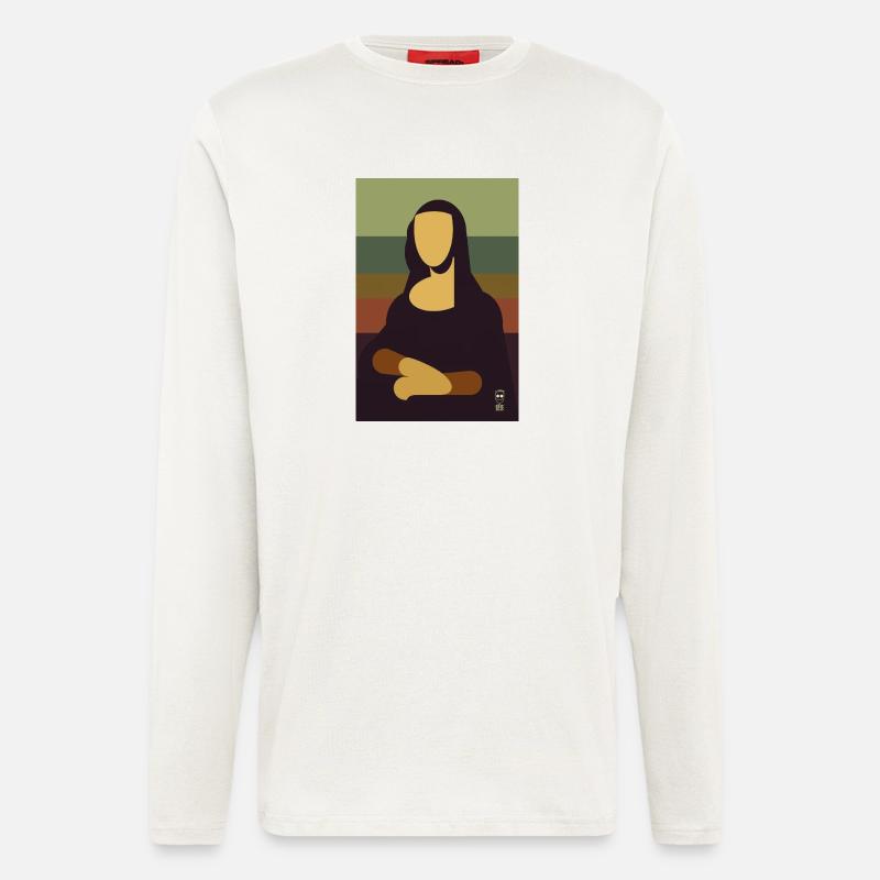 Mona Lisa - Manches longues bio décontracté fabriqué en UE - OFF WHITE