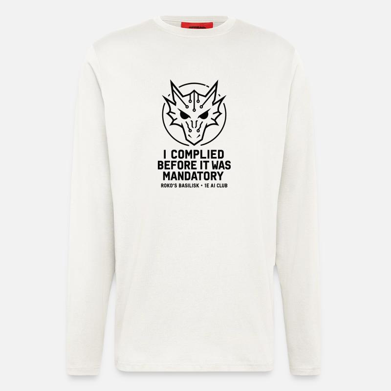 Roko's Basilisk - Langarmshirt - made by SPREAD  - OFF WHITE