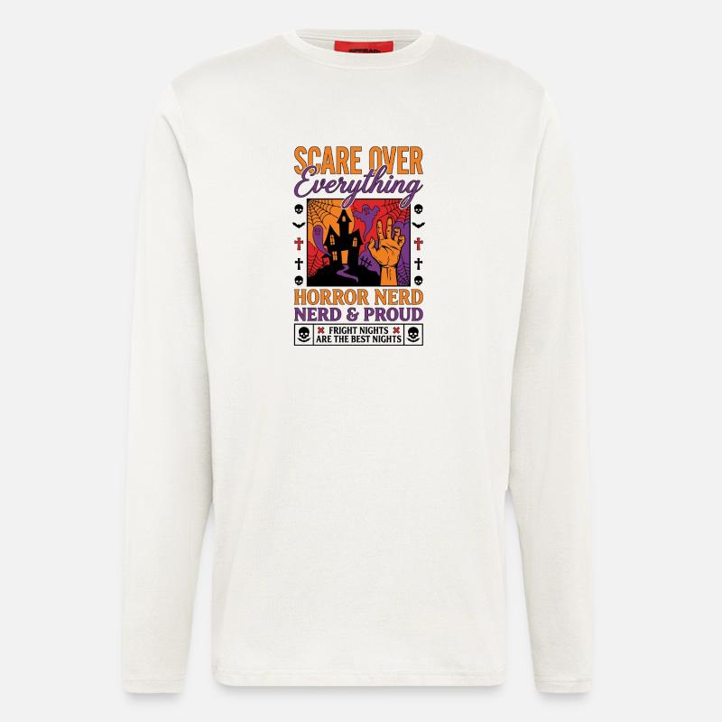 Horror Nerd Pride Design - Longsleeve - made by SPREAD  - OFF WHITE