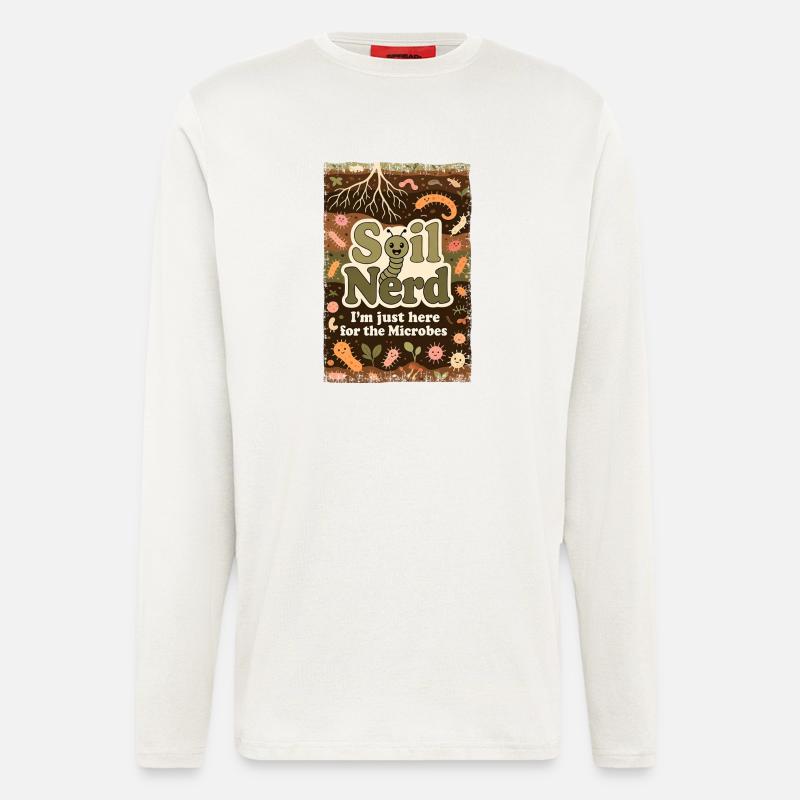 Bio Bärtner Self-Sufficiency Ecological Farmer Gar - Longsleeve - made by SPREAD  - OFF WHITE