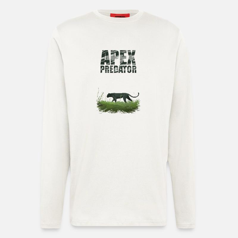 Retro Pixel Art Apex Predator - Longsleeve - made by SPREAD  - OFF WHITE