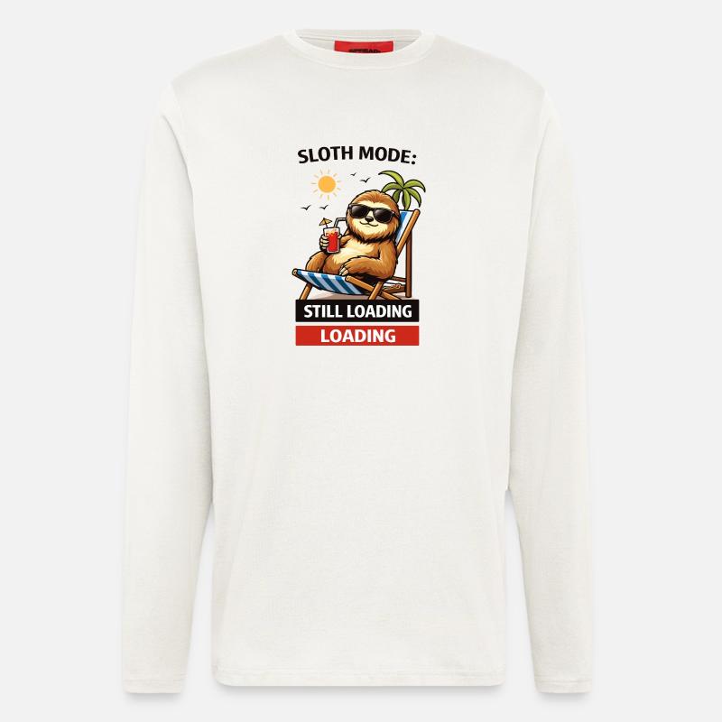 Trägheitsmodus: Lädt noch - Langarmshirt - made by SPREAD  - OFF WHITE