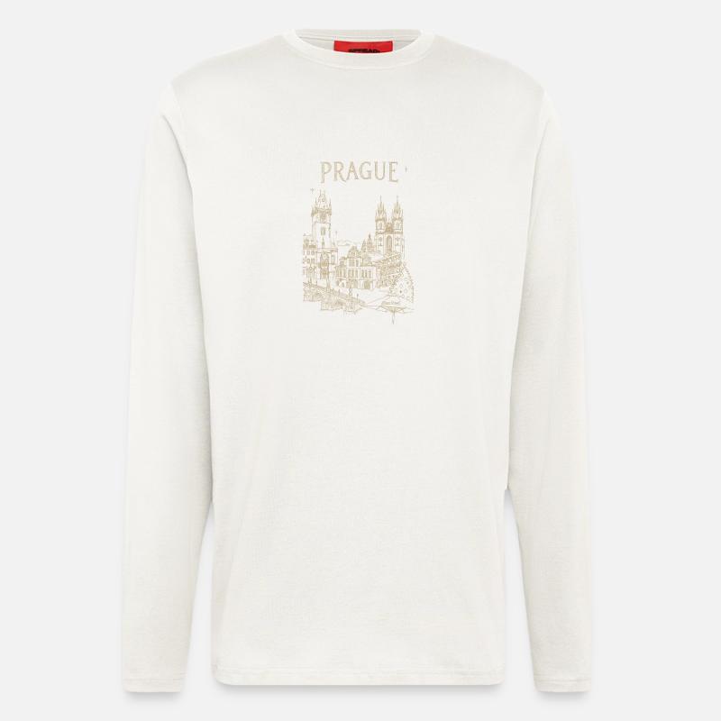Stylized Prague - Longsleeve - made by SPREAD  - OFF WHITE