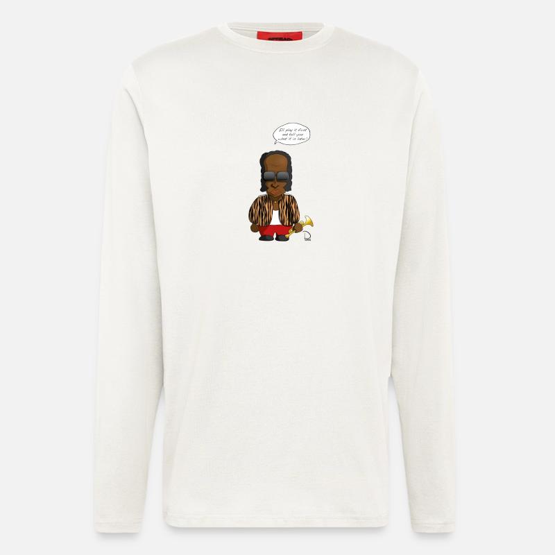 Miles Davis - Langarmshirt - made by SPREAD  - OFF WHITE