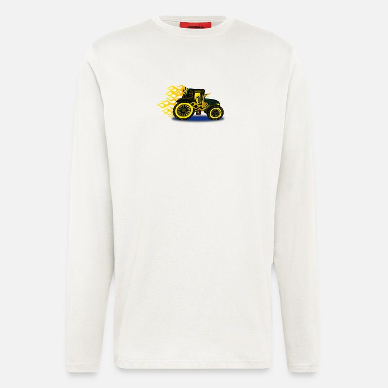 Traktor-Tuning - Langarmshirt - made by SPREAD  - OFF WHITE