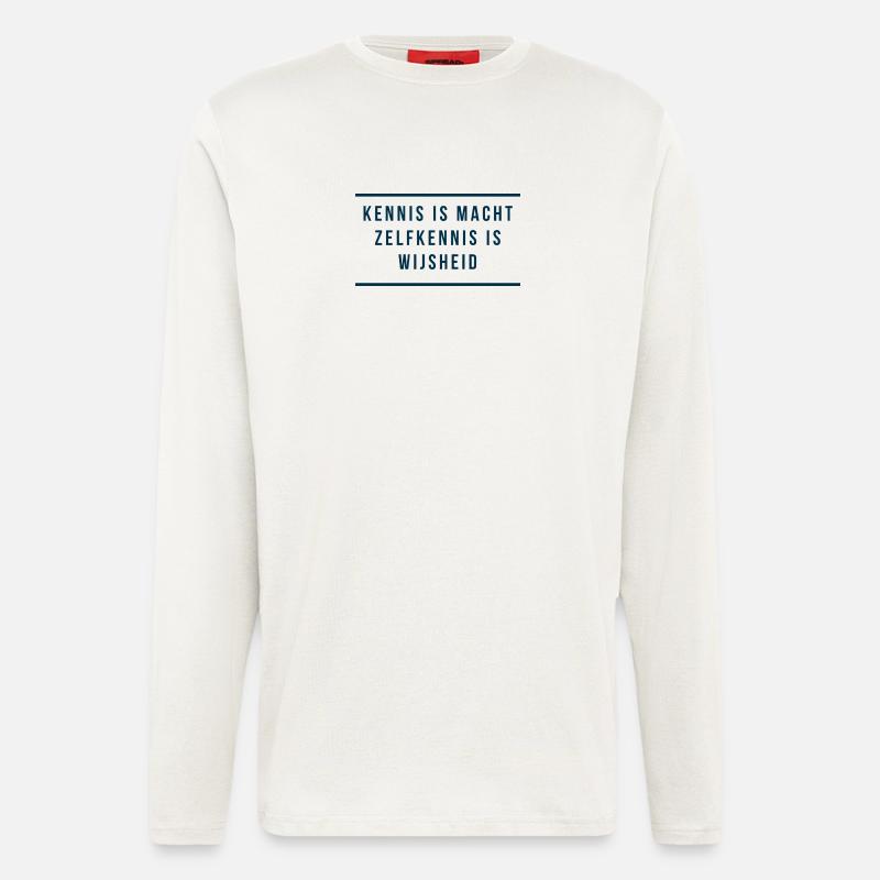 Antwerp Self-Knowledge: Power & Wisdom - Longsleeve - made by SPREAD  - OFF WHITE