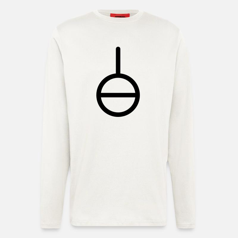Agender Symbol - Geschlechtslos - Langarmshirt - made by SPREAD  - OFF WHITE