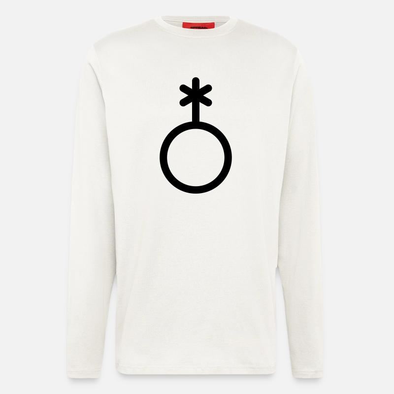 Genderqueer icon, non-binary - Longsleeve - made by SPREAD  - OFF WHITE