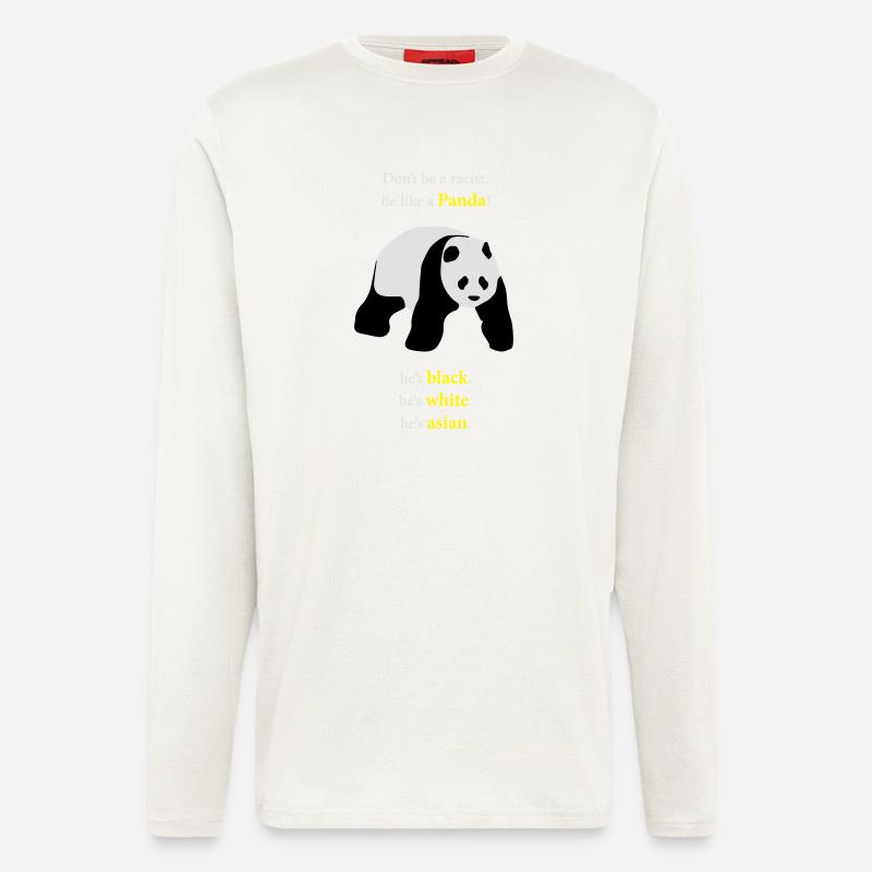Be like a Panda! - Langarmshirt - made by SPREAD  - OFF WHITE