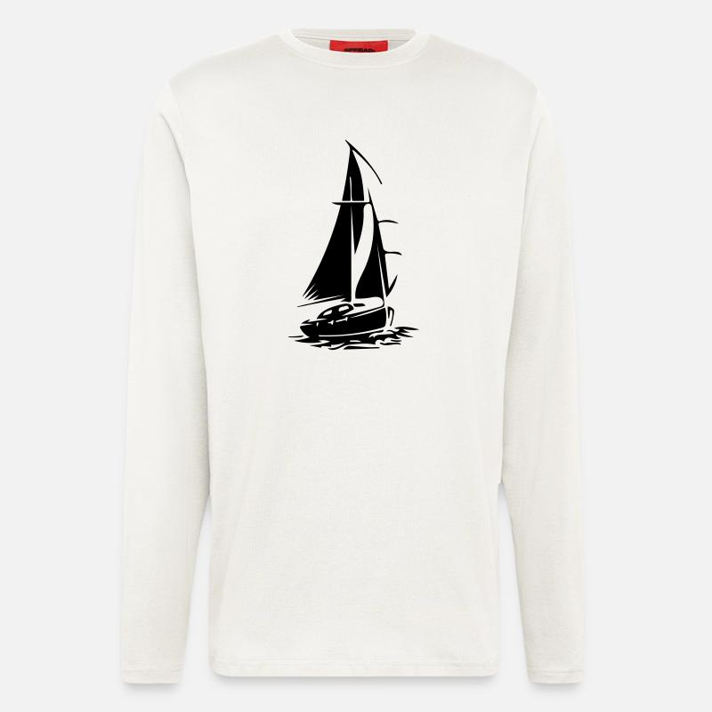 Segelboot - Langarmshirt - made by SPREAD  - OFF WHITE