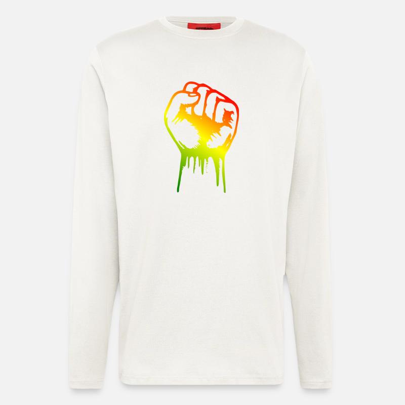 Faust Reggae - Langarmshirt - made by SPREAD  - OFF WHITE