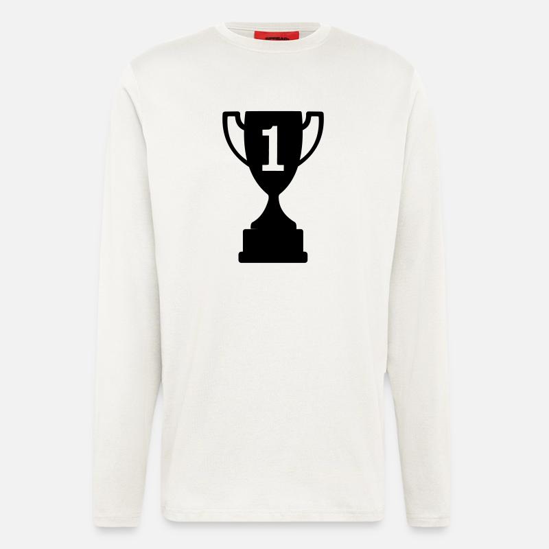 Pokalsport Nummer 1 - Langarmshirt - made by SPREAD  - OFF WHITE