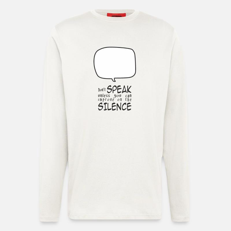 Sprechen Sie nicht - Langarmshirt - made by SPREAD  - OFF WHITE