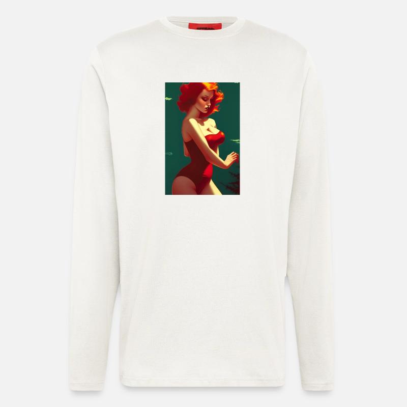 Pin up 1 - Langarmshirt - made by SPREAD  - OFF WHITE