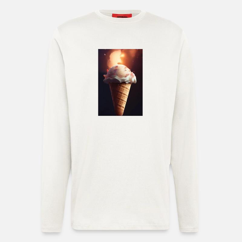 Eiscreme - Langarmshirt - made by SPREAD  - OFF WHITE