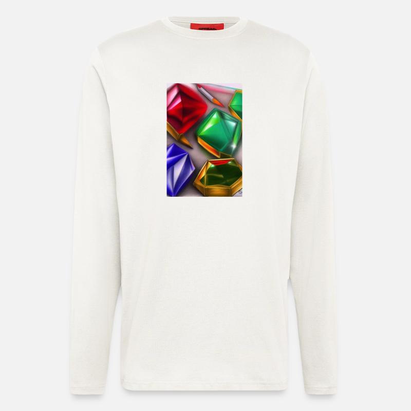 Edelsteine - Langarmshirt - made by SPREAD - OFF WHITE