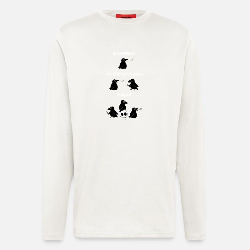 Conspiracy - Attempted Murder - Murder - Langarmshirt - made by SPREAD  - OFF WHITE
