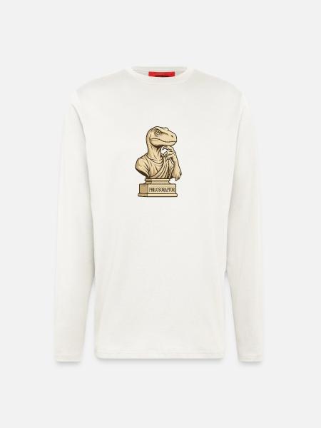 Philosoraptor - Langarmshirt - made by SPREAD - OFF WHITE