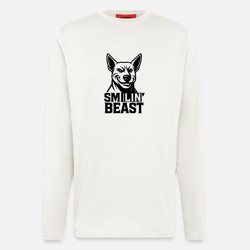 Smiling Beast - Langarmshirt - made by SPREAD  - OFF WHITE
