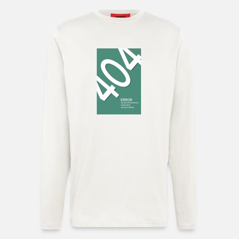 Error 404 Motivation Not Found - Longsleeve - made by SPREAD  - OFF WHITE