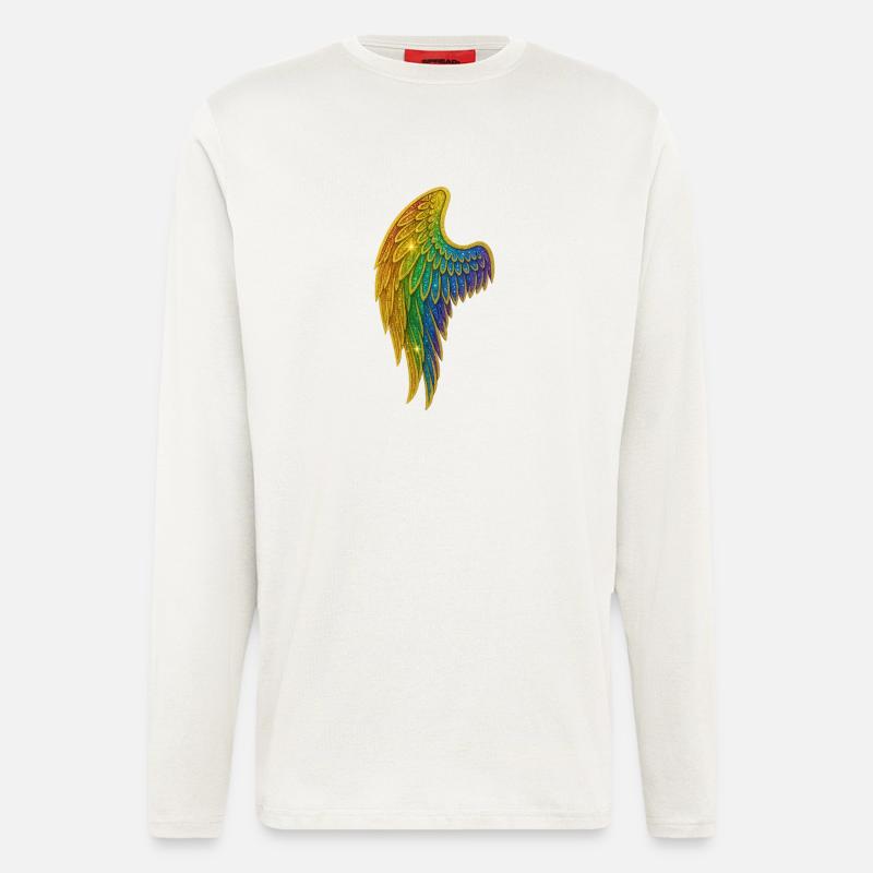 Rainbow Glitter Wings - Longsleeve - made by SPREAD  - OFF WHITE
