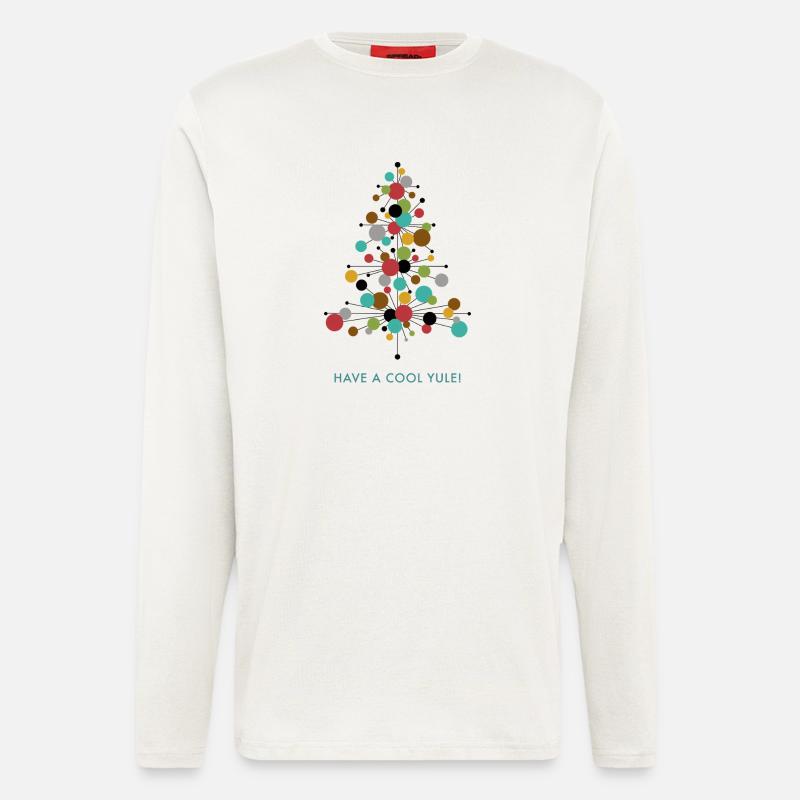Have a Cool Yule! – Retro Weihnachtsdesign - Langarmshirt - made by SPREAD  - OFF WHITE