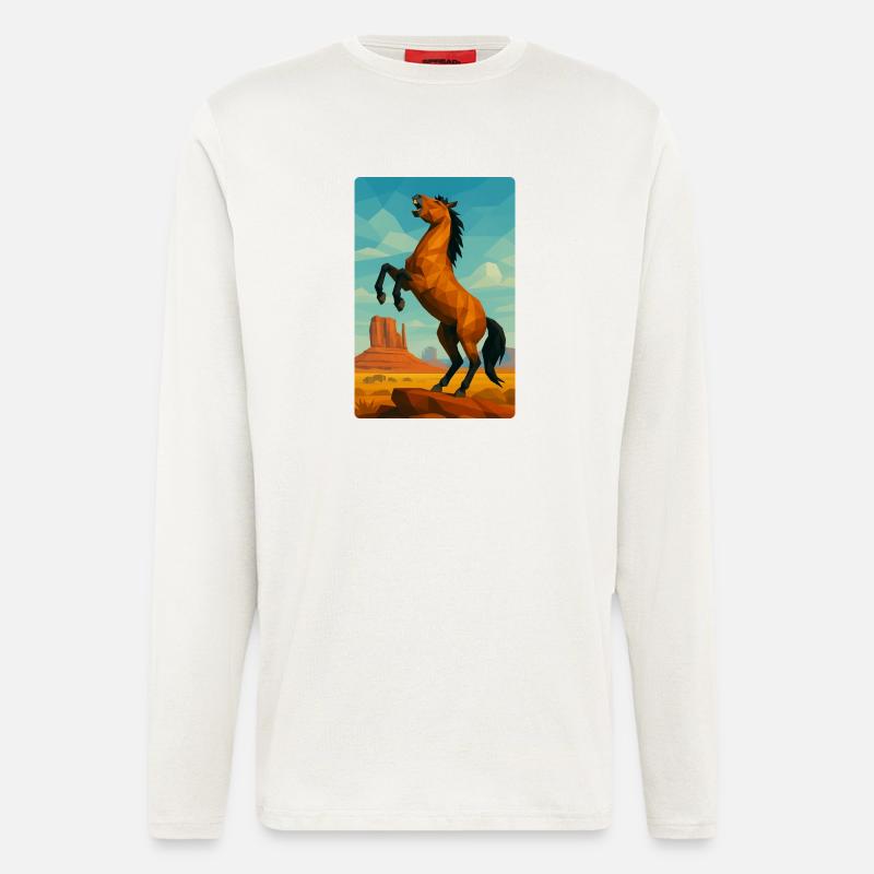 Polynature Wildpferd - Langarmshirt - made by SPREAD  - OFF WHITE