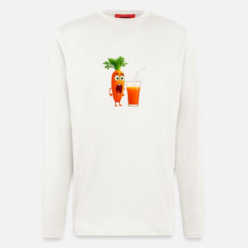 Verzweifelte Karotte - Langarmshirt - made by SPREAD  - OFF WHITE