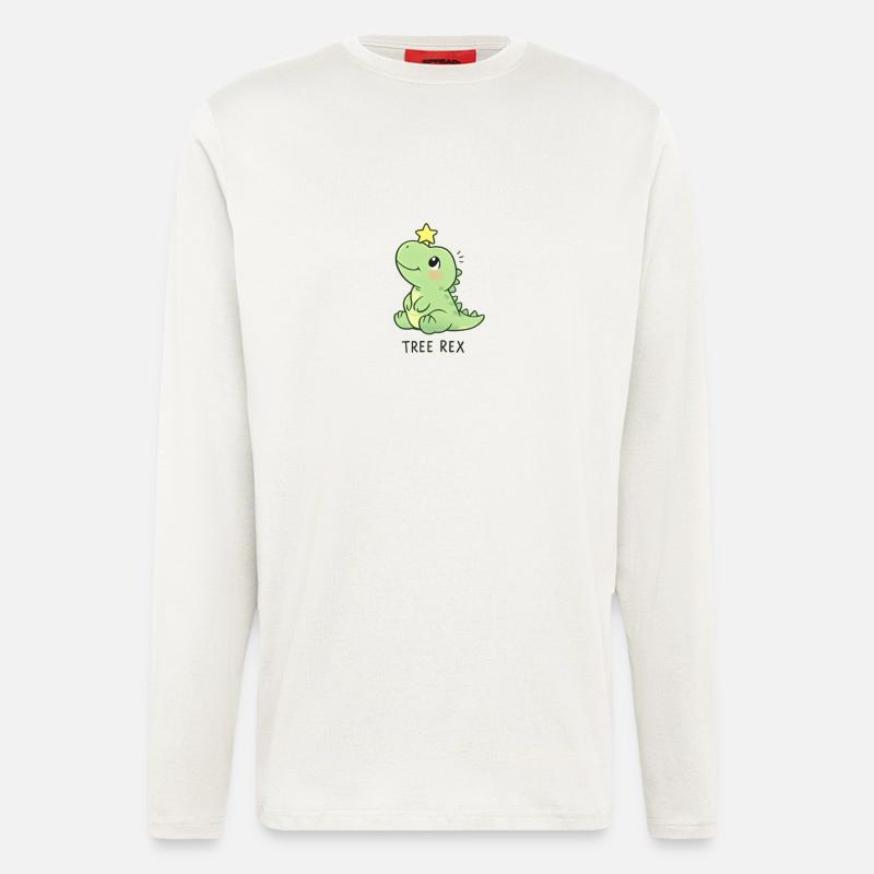 Tree Rex Dinosaur T-Rex - Longsleeve - made by SPREAD  - OFF WHITE