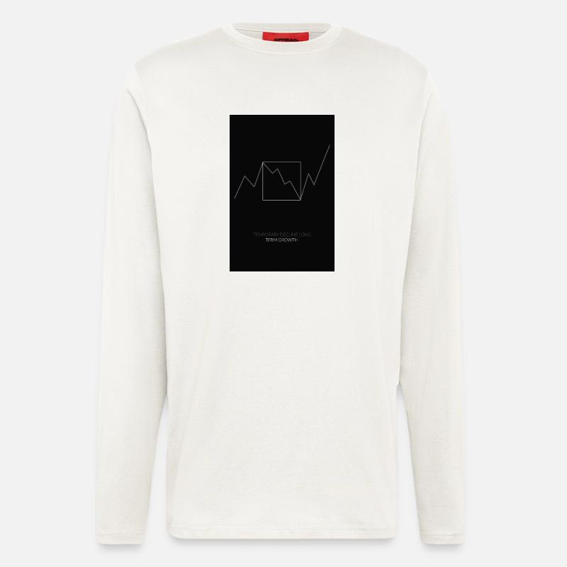 Temporary Decline Long-Term Growth  - Langarmshirt - made by SPREAD  - OFF WHITE