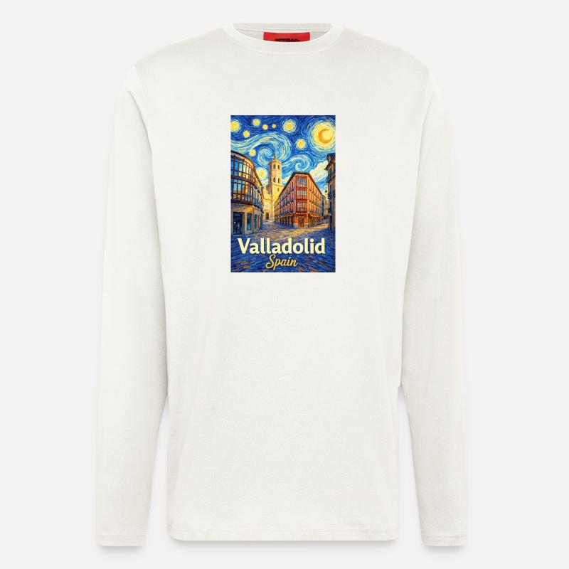 Valladolid Spain - Langarmshirt - made by SPREAD - OFF WHITE