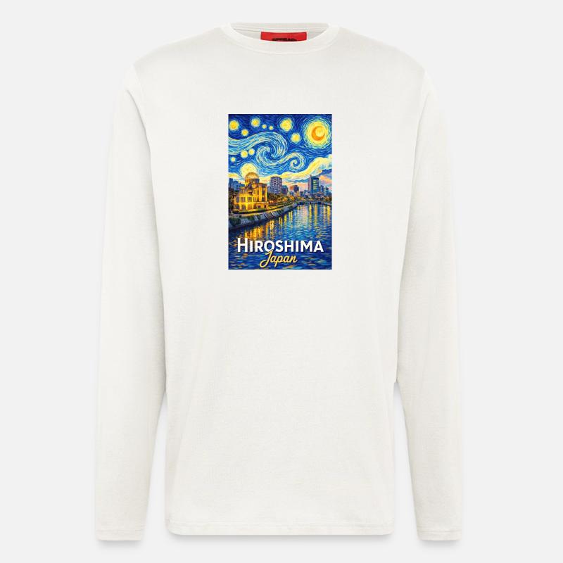 Hiroshima, Japan - Langarmshirt - made by SPREAD  - OFF WHITE