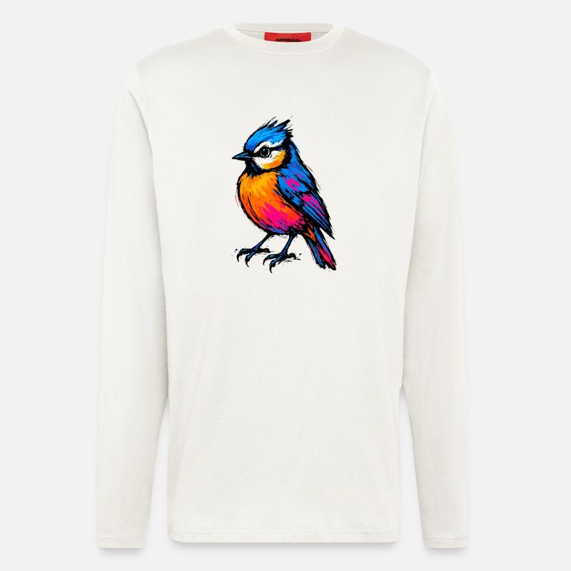 Pop Art: Der Farbausbruch - Langarmshirt - made by SPREAD  - OFF WHITE
