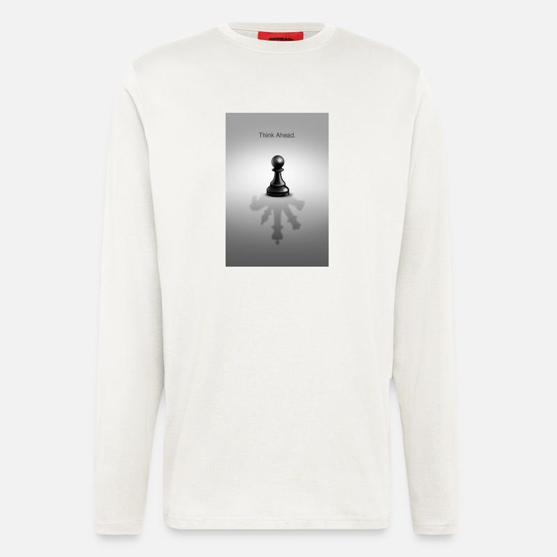 Think Ahead Minimal Mindset Design - Langarmshirt - made by SPREAD  - OFF WHITE