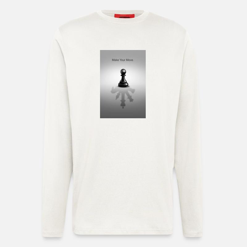 Make Your Move Minimal Mindset Design - Longsleeve - made by SPREAD - OFF WHITE