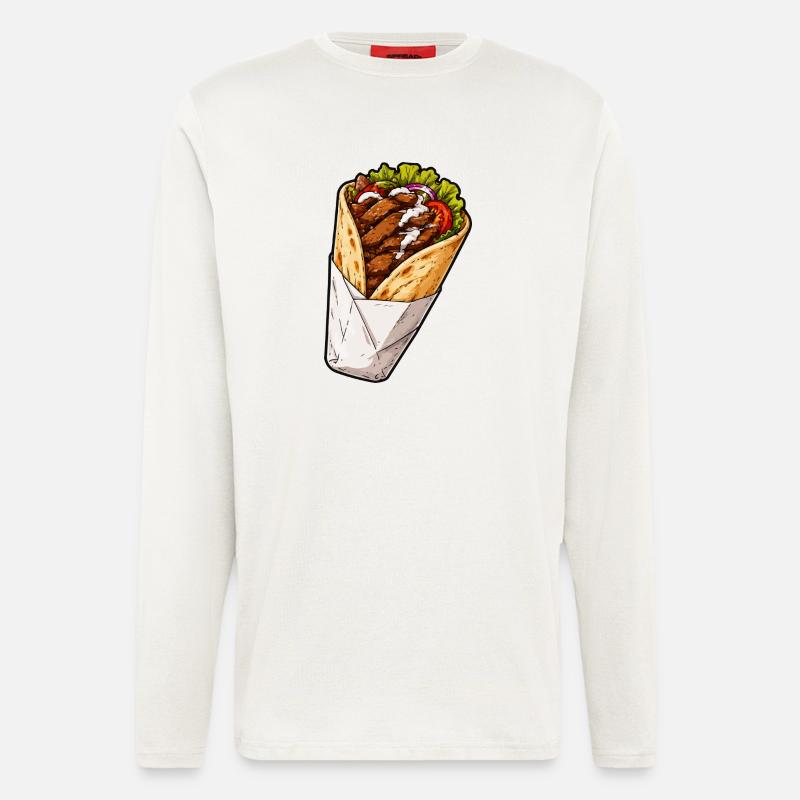Crispy Chicken Burrito Wrap - Longsleeve - made by SPREAD  - OFF WHITE