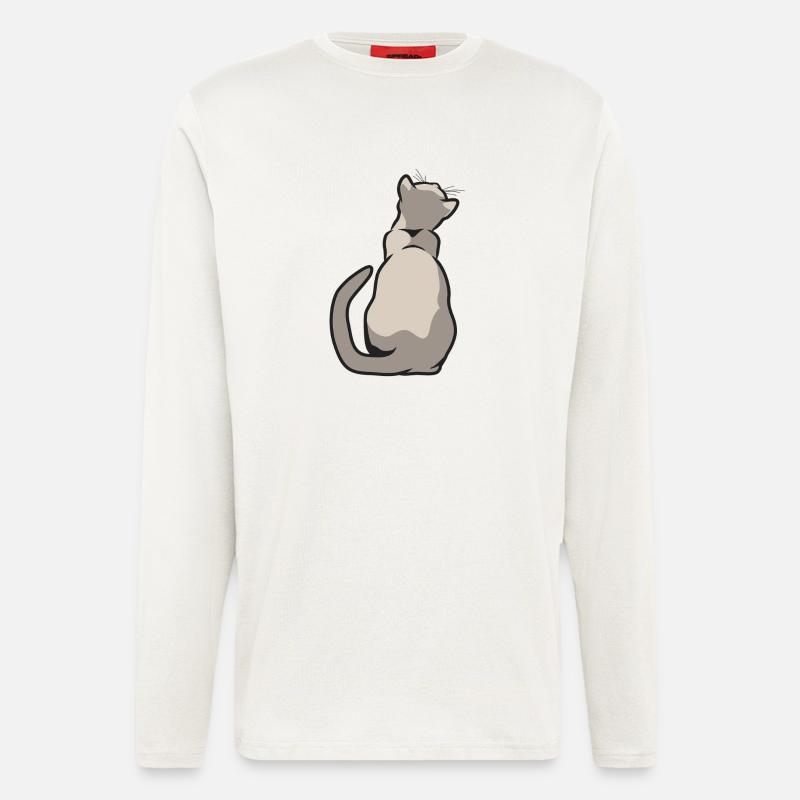Cat Back - Longsleeve - made by SPREAD  - OFF WHITE