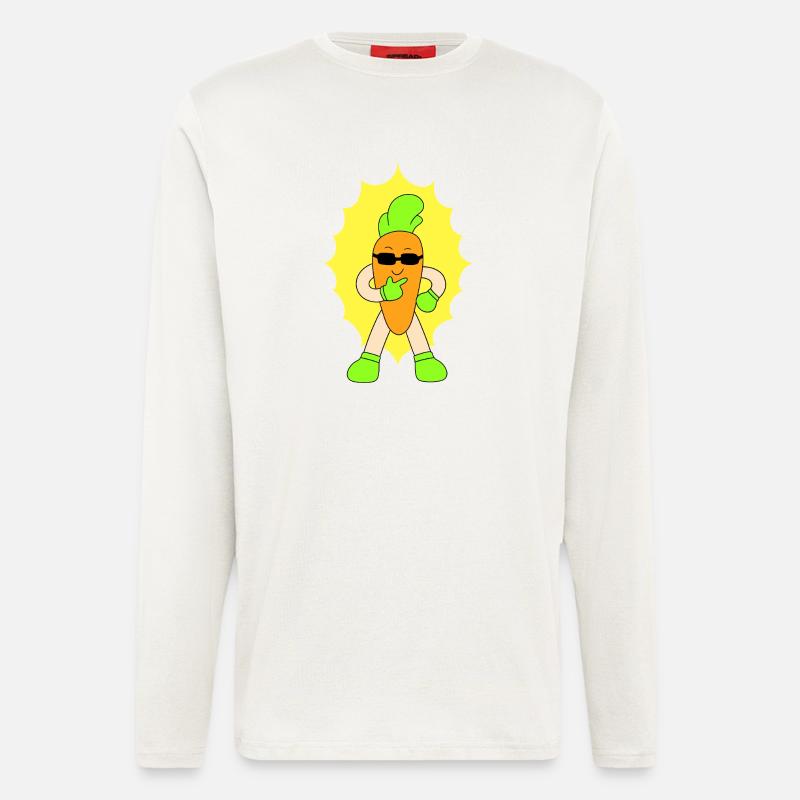 Cool carrot - Longsleeve - made by SPREAD  - OFF WHITE
